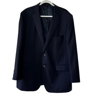 Byron British Style 100% Wool Dover 2 Navy Blazer size 48R